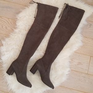frye thigh high suede boots